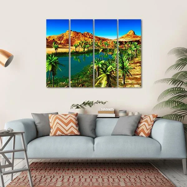 African Oasis Canvas Wall Art