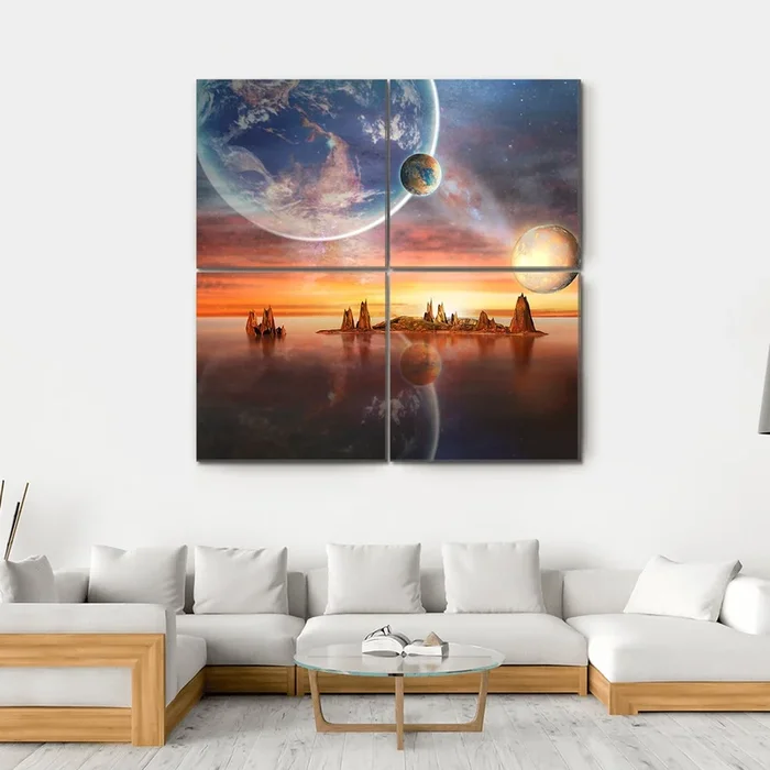 Alien Planet Canvas Wall Art