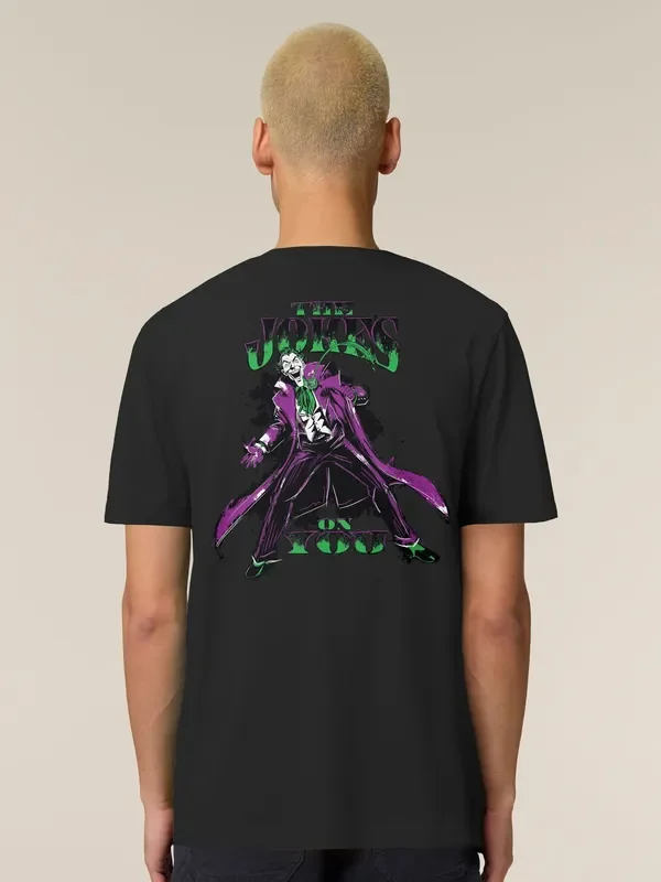All + Every Black Batman The Joker The Jokes On You Back Print T-Shirt