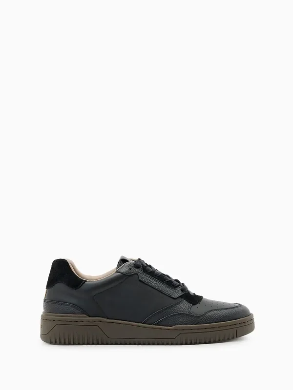 AllSaints Black Regan Low Top