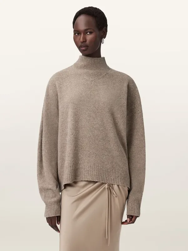 AllSaints Brown Asha Jumper