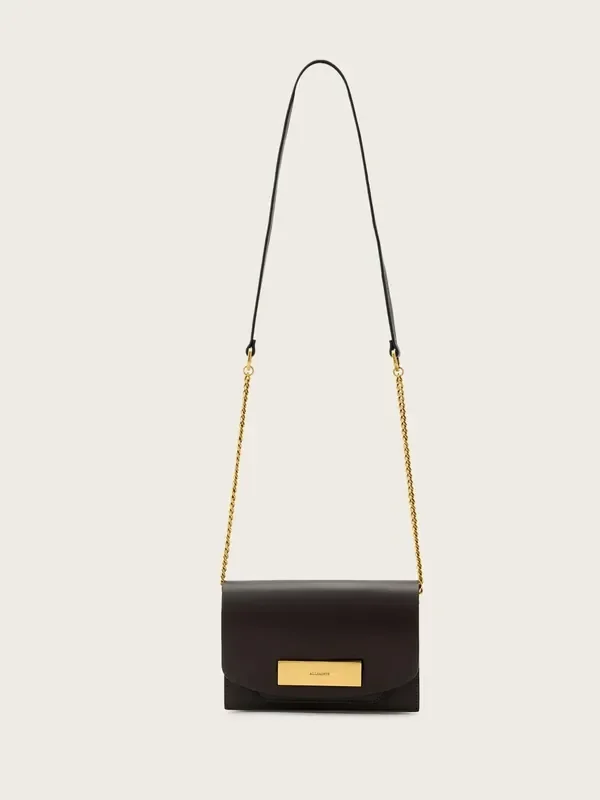 AllSaints Brown Etta Clutch