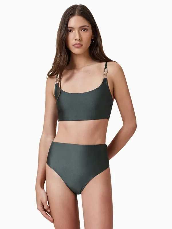 AllSaints Green Talaria Bikini Bottoms