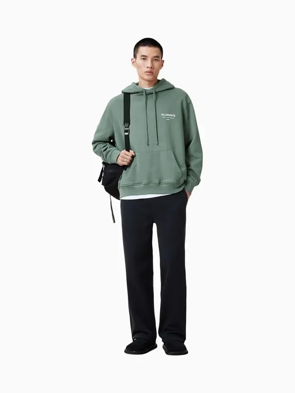 AllSaints Green Underground Over The Head Hoodie