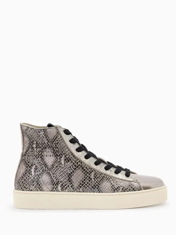 AllSaints Grey High Tana Met High Top Trainer