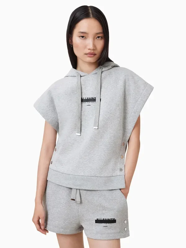 AllSaints Grey Sorri SL Hoodie