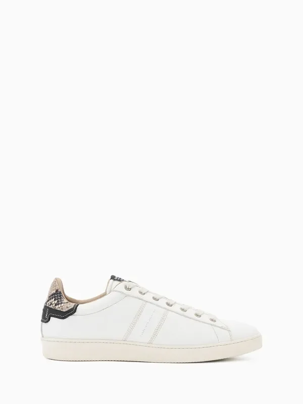 AllSaints White Leon Low Shoes