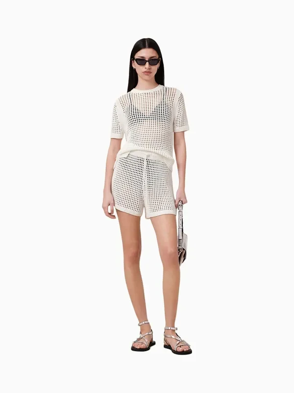 AllSaints White Paloma Shorts