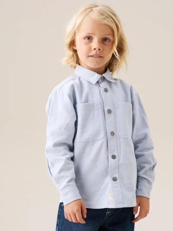 Angel & Rocket Blue Miles Canvas Shirt