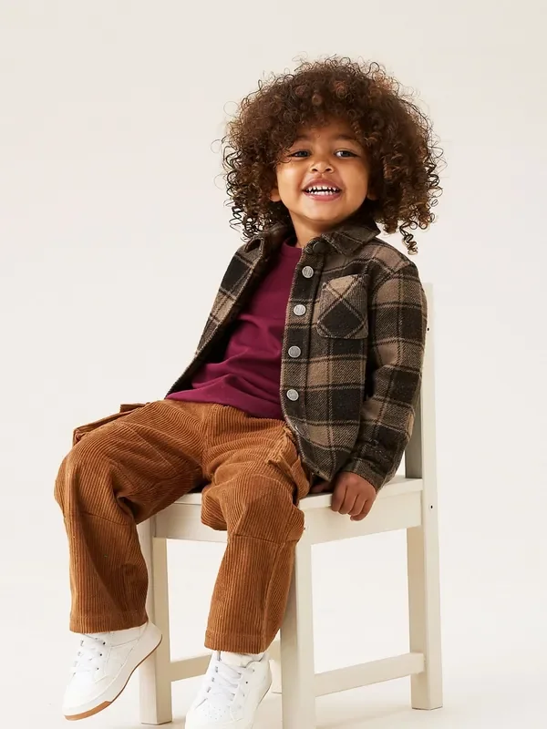 Angel & Rocket Green Mini River Plaid Shirt