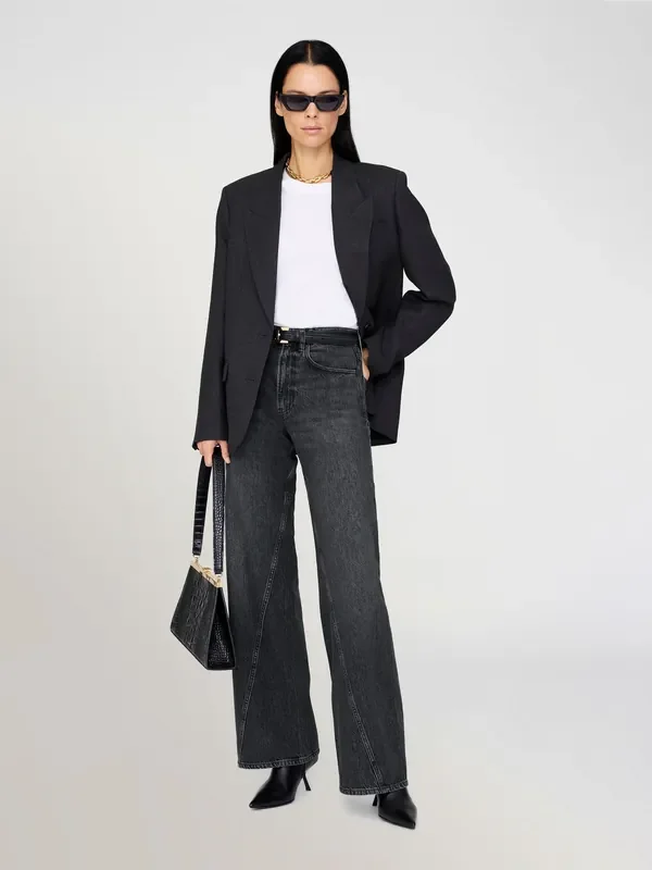 ANINE BING Black Arctic Night Brie Jeans Seasons