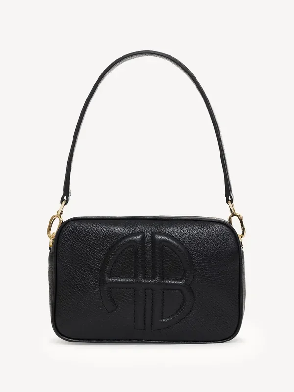 ANINE BING Black Lili Pebbled Bag Seasons