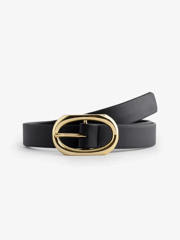 ANINE BING Black Small Signature Link Belt Seasons