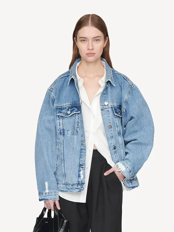 ANINE BING Blue Rory Jacket Seasons