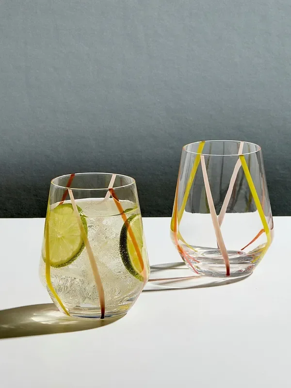 Anton Studio Designs Citrus Set of 2 Rio DOF Tumblers Azure