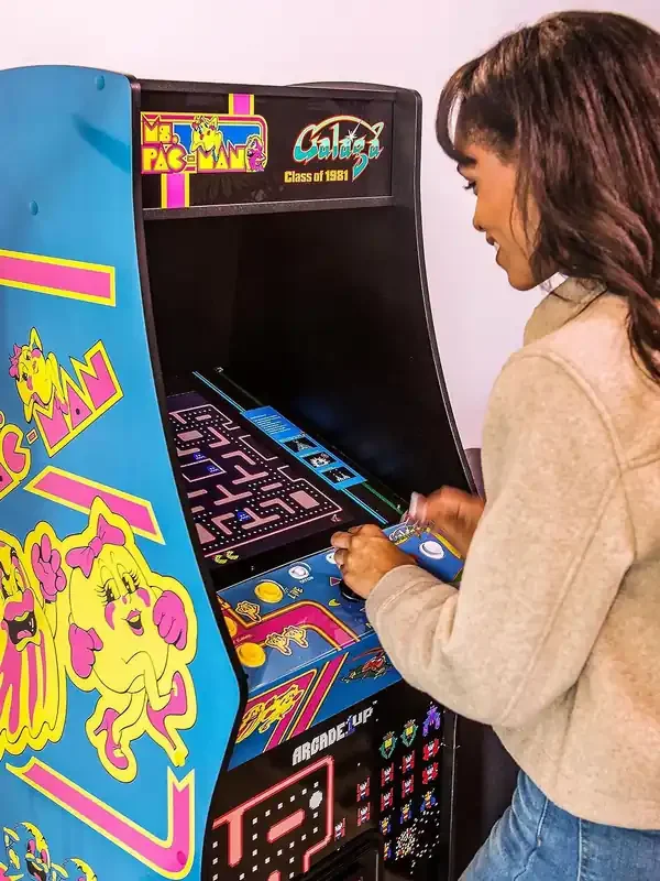Arcade 1 Blue Ms PacMan vs Galaga Class of 81 Deluxe Arcade Machine