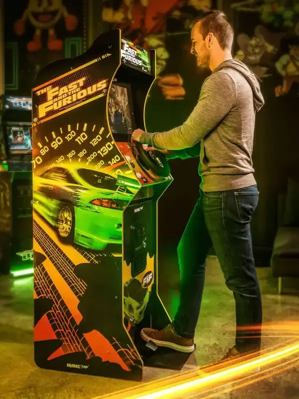Arcade 1 Yellow Fast & Furious Deluxe Racing Arcade Machine
