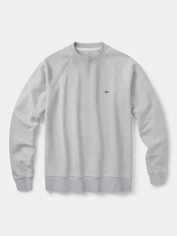 Aubin Grey Ash Crew Neck 100% Cotton Jumper
