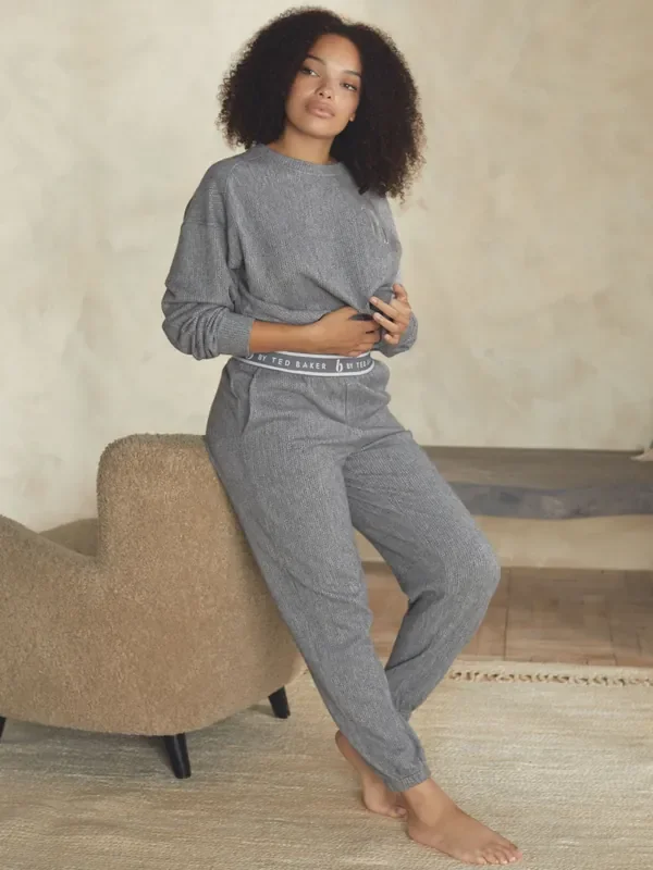 B by Ted Baker Grey Knit Look Lounge Joggers