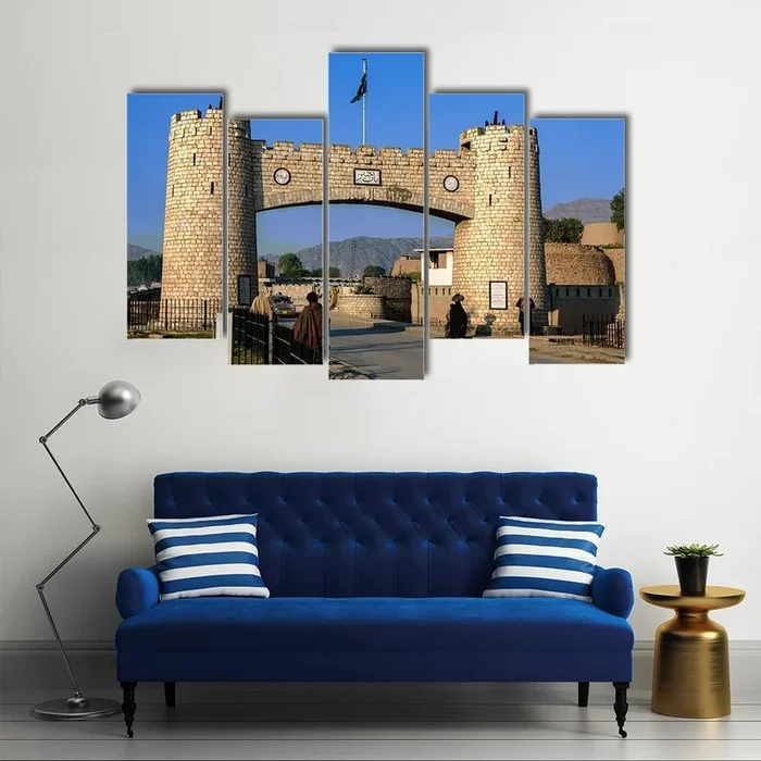 Bab-e-khyber Gate, Peshawar Canvas Wall Art