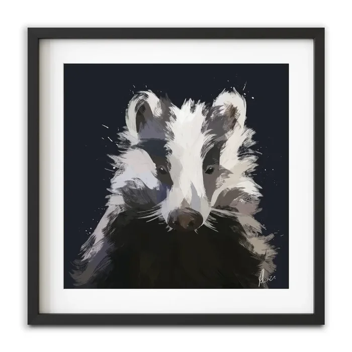 Badger Framed Art Print