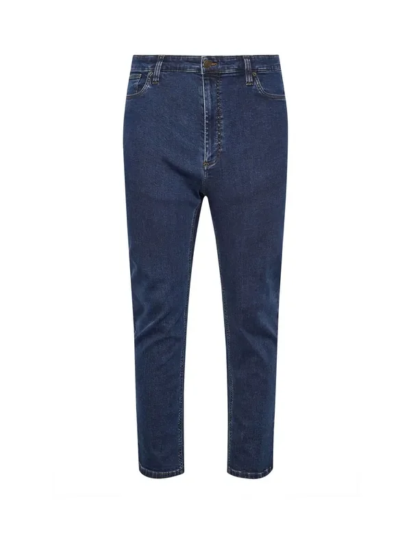 BadRhino Big & Tall Blue Tapered Strech Jeans