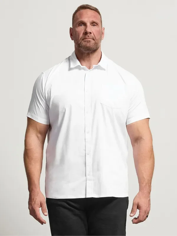 BadRhino Big & Tall White Short Sleeve Shirt