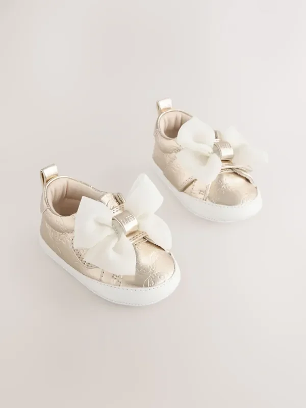 Baker by Ted Baker Baby Girls Organza Bow Padders Trainers