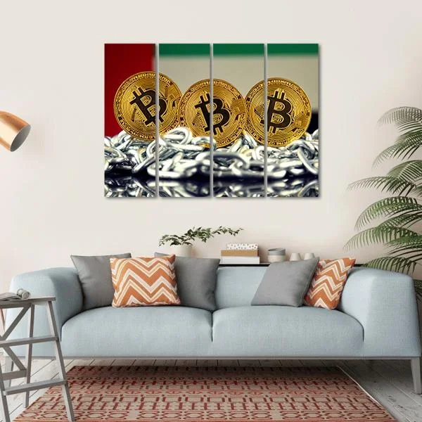 Banned Concept Of Bitcoin Canvas Wall Art