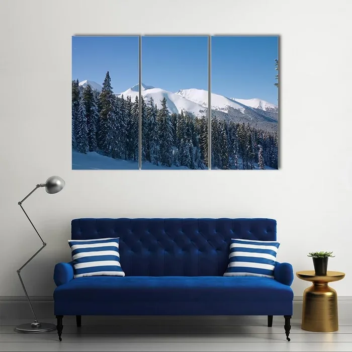 Bansko Ski Resort Winter Landscape Canvas Wall Art