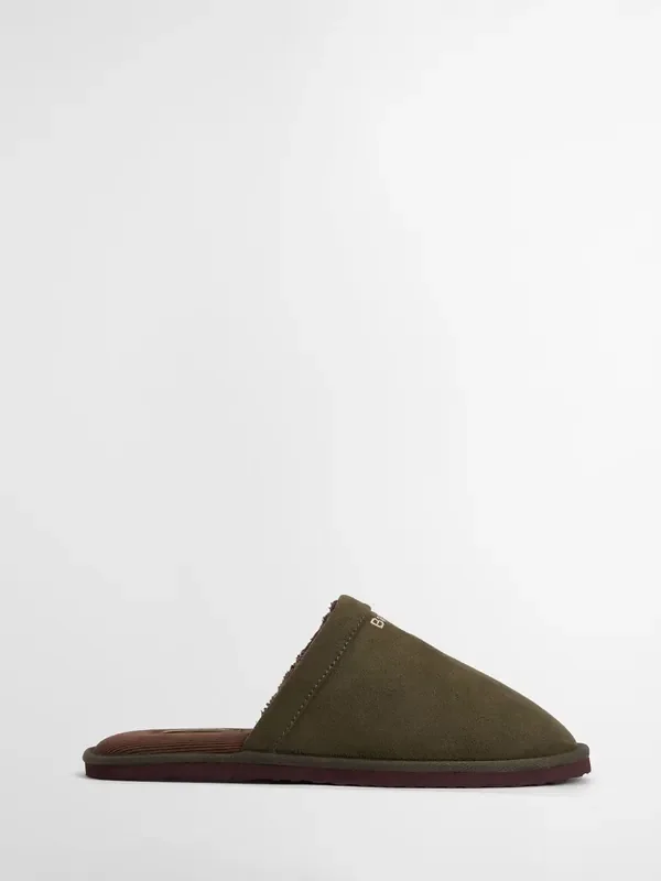 Barbour® Green Tartan Everitt Slippers
