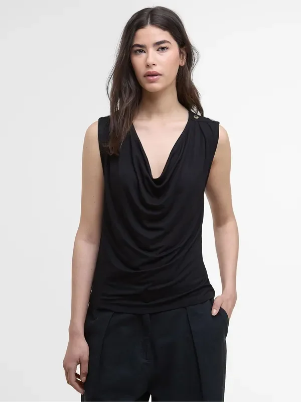 Barbour® International Black Saskia Top