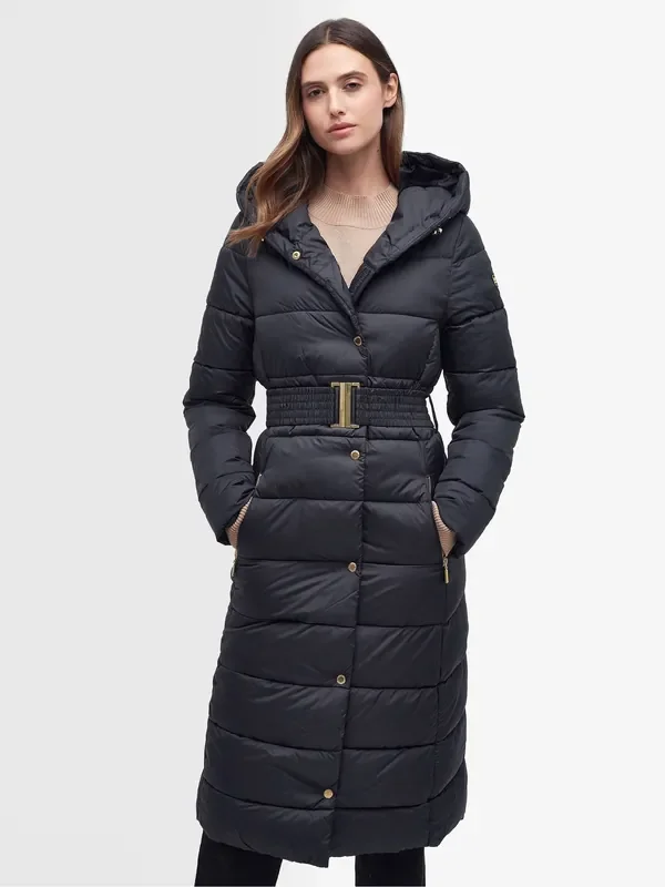 Barbour® International Black Trackline Puffer Coat
