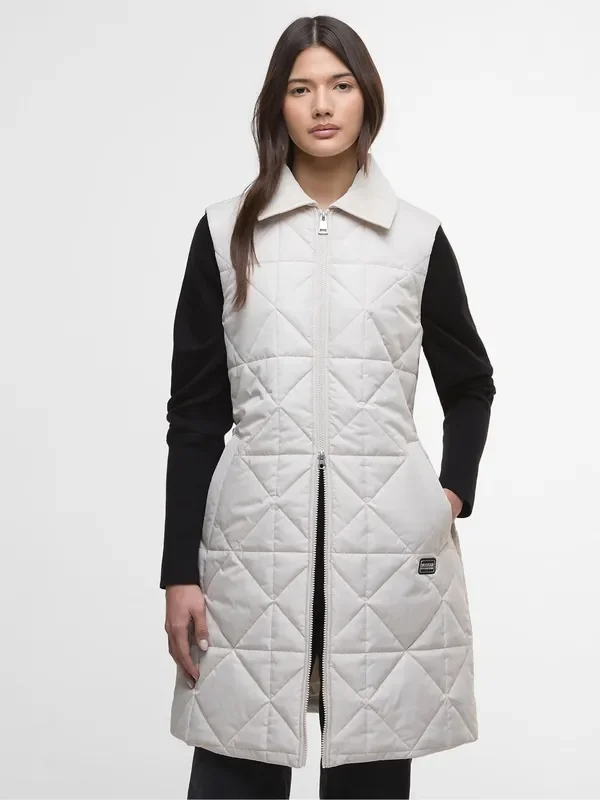 Barbour® International Natural Reno Quilted Gilet