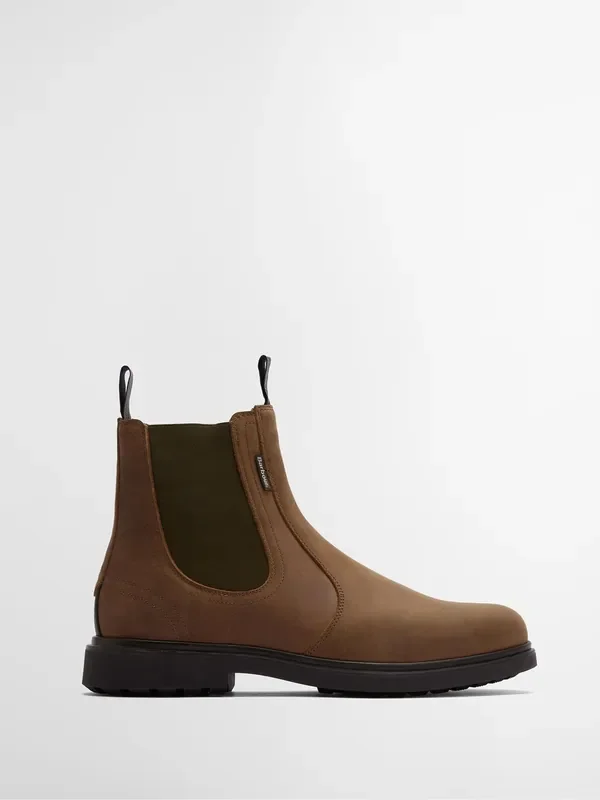 Barbour® Tan Brown Hale Leather Chelsea Boot