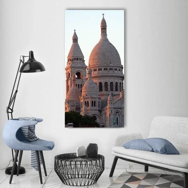 Basilica Of The Sacre Coeur Paris Vertical Canvas Wall Art
