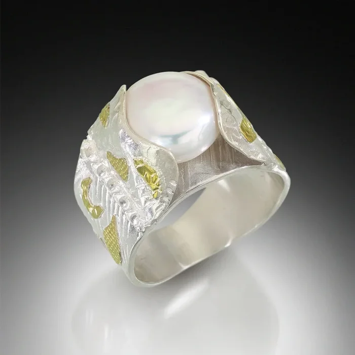 Big Wave Pearl Ring