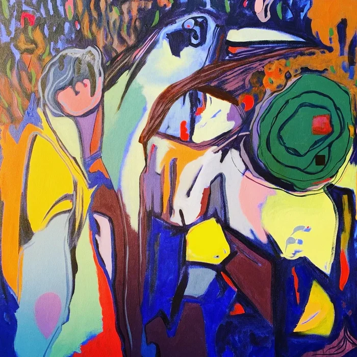 “Bird Watching” Now Reserved for CG (2021) Acrylic painting by Hanna Bell