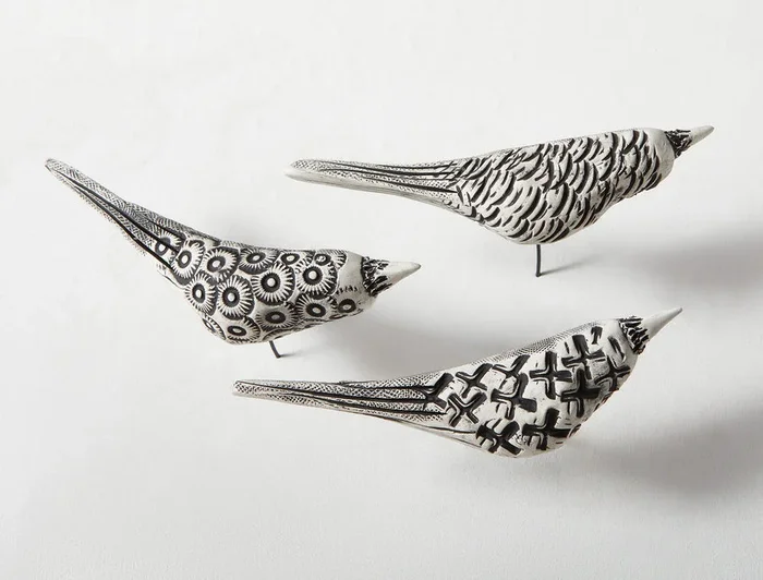 Birds in Flight – Set of Three, Left Facing