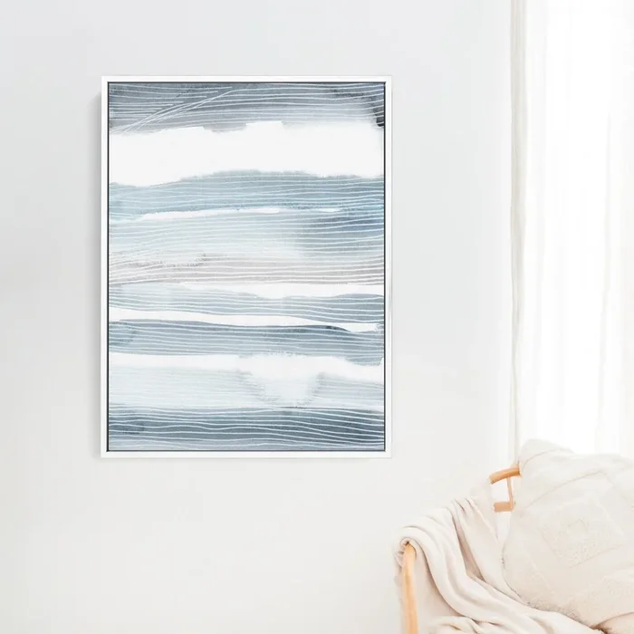 Blue and White Coastal Watercolor