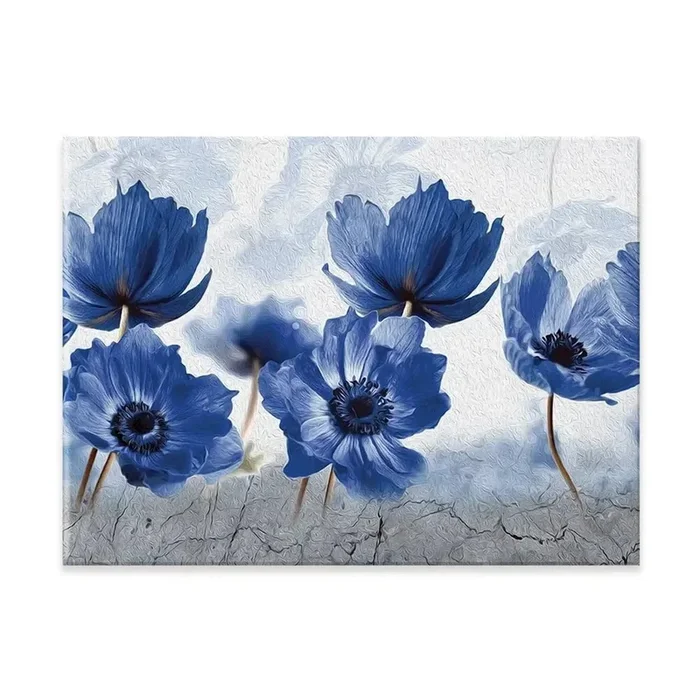 Blue Flowers Canvas Print