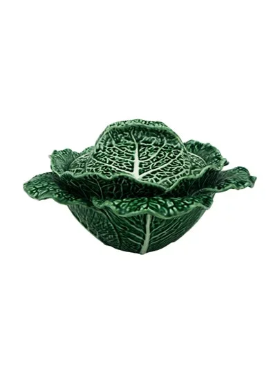 Bordallo Pinheiro Cabbage Tureen 67 Oz Green