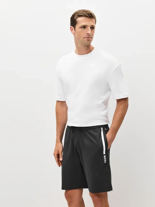 BOSS Grey Authentic Logo Shorts