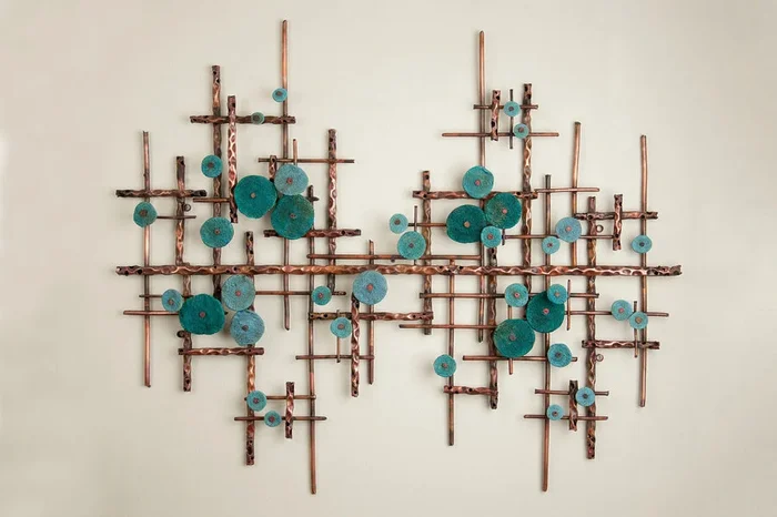 Broken Horizon in Turquoise and Teal