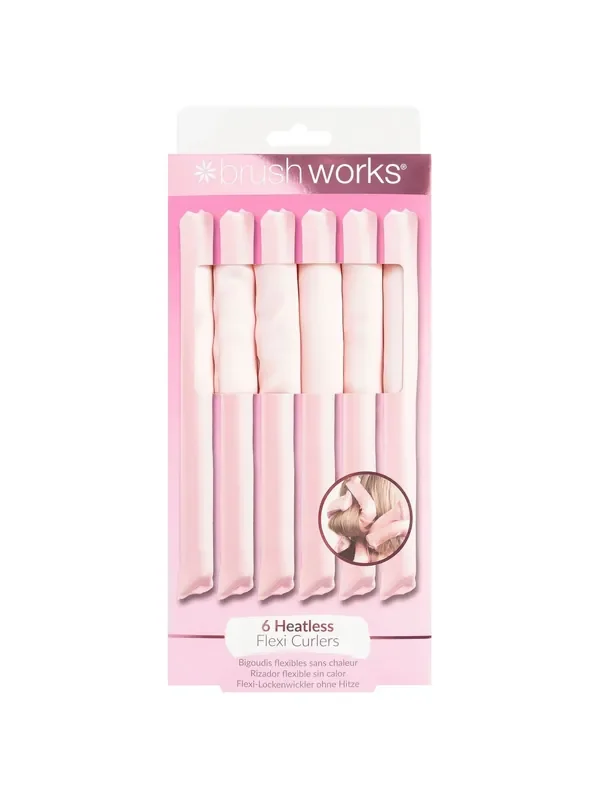 Brush Works Heatless Satin Flexi Curling Rods