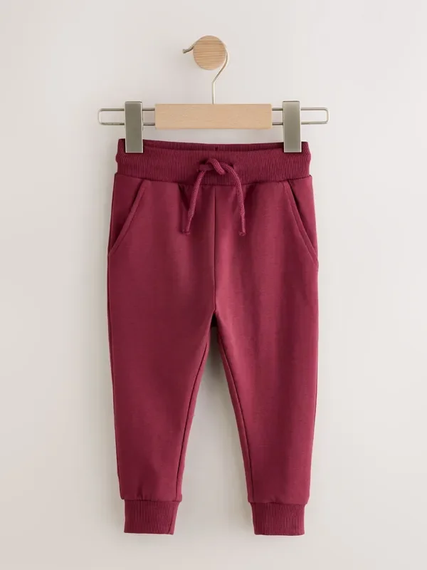 Burgundy Red Classic Jersey Joggers (3mths-7yrs)