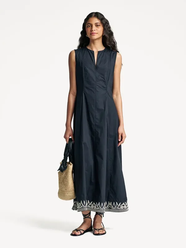 By Malene Birger Black Margrethe Maxi Dress Seasons
