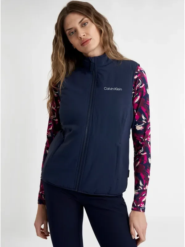 Calvin Klein Golf Blue Faye Full Zip Gilet