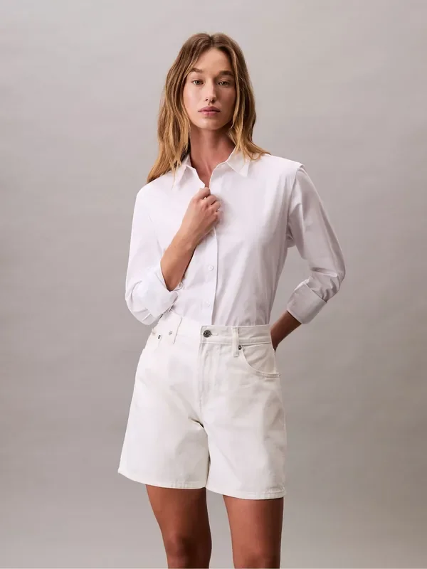 Calvin Klein White Signature 90s Shorts