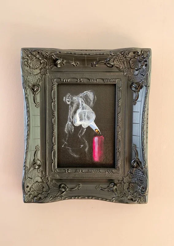 Candlesmoke I (2022) Acrylic painting by Kaz Jones